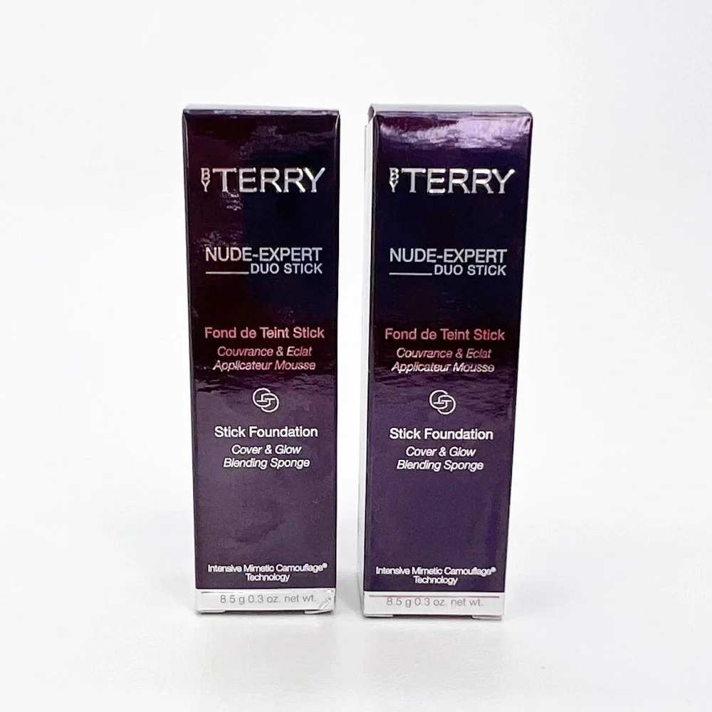 (2) By Terry Nude-Expert Duo Stick Foundation 4. Rosy Beige (Two Sticks) New NWT
